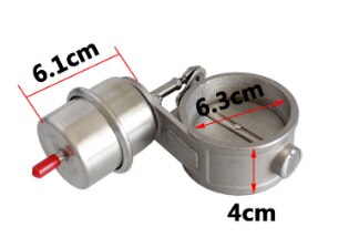 universal 1 Set Car Vacuum Exhaust Cutout Valve 2.5'' 63mm Open Style Wireless Remote Controller Set