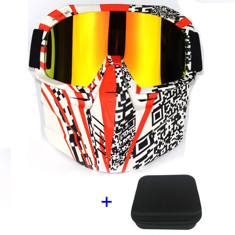 Hiihto lumilautailulasit pyöräilykypärä hengittävät lasit anti-uv talvi hiihto moottorikelkka silmälasit maski motocross aurinkolasit: B -6