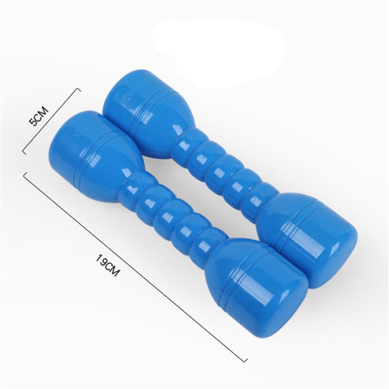 1 par = 2 piezas de plástico niños dumbell juego de Deporte fitness baile herramienta de entrenamiento en interiores 4 colores