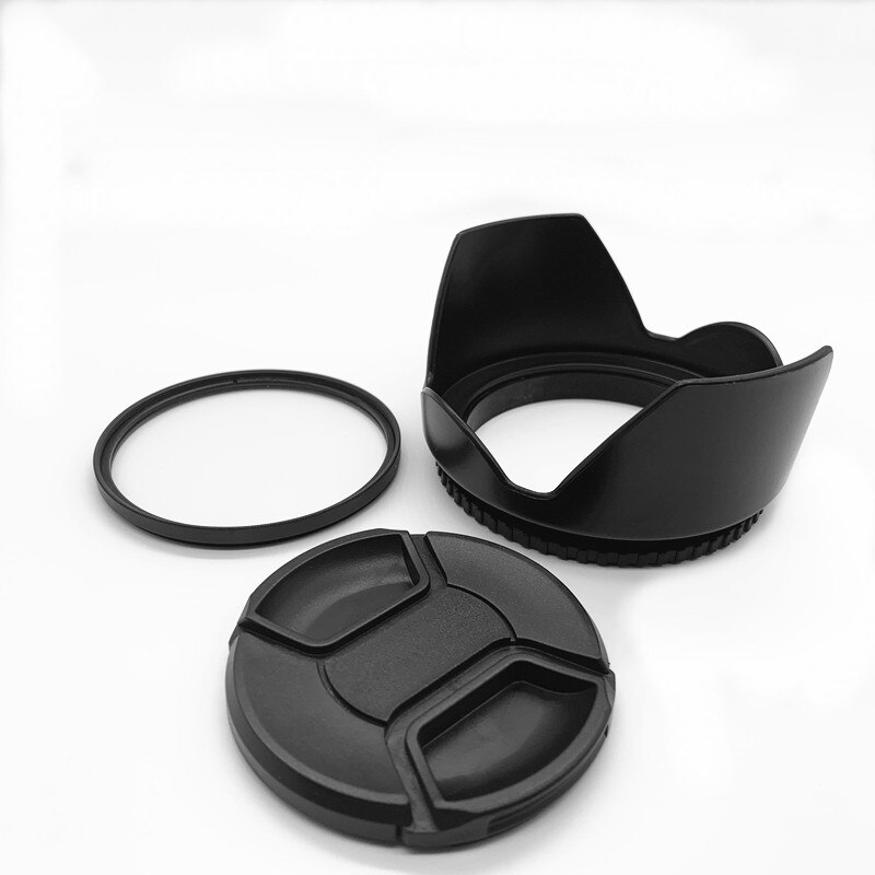 Filtro UV para lente Canon T2i T3i 18-55mm 55-250mm, 58mm: 3 IN1