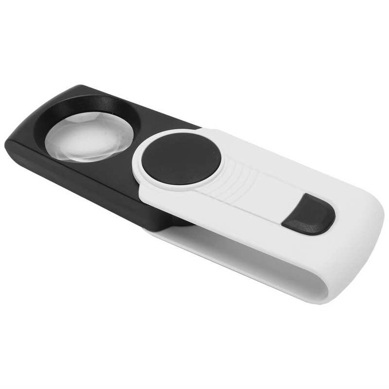 Bransoletka ze stali nierdzewnej bransoletka 8X szkło powiększające ręczne szkło powiększające z oświetleniem doprowadziło robić czytania identyfikacji biżuterii