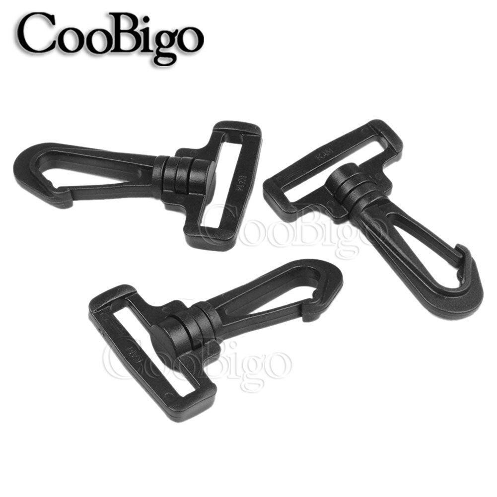 5pcs Webbing 1/2"~2" Plastic Swivel Snap Hooks Hardware Side Release Buckle Paracord Backpack Straps Bag Parts 6 Size Pick