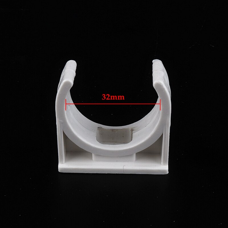20~100pcs Inner Dia 20~50mm PVC Pipe Clamp Irrigation System Connector Fittings Clip U Shape Clamp Interlock Plastic Tube Base