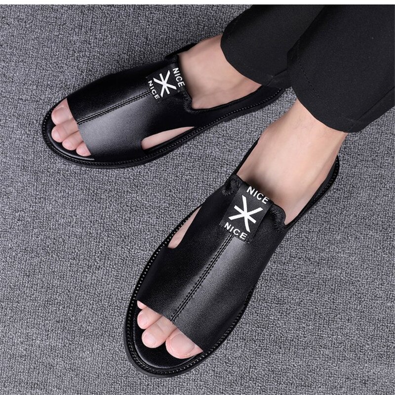 Zomer Gladiator Mannen Strand Sandalen Outdoor Ademende Schoenen Romeinse Goede Mannelijke Open Teen Casual Schoenen Grote Maat 44