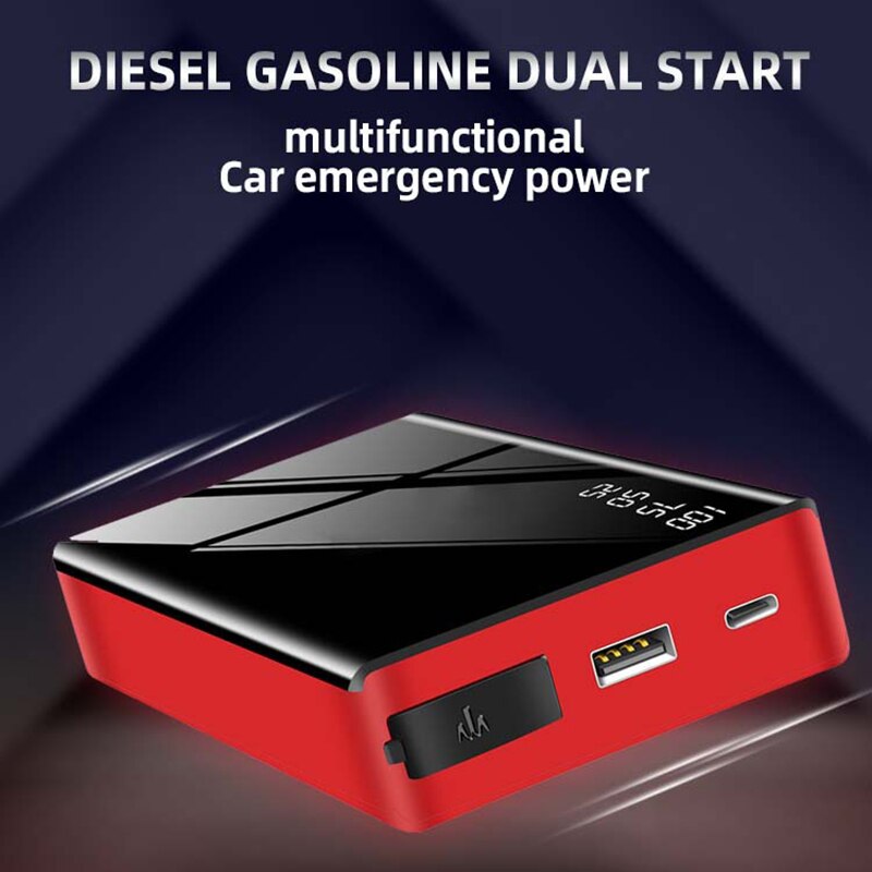 EAFC 600A Car Battery Starter Portable Jumper Emergency Battery Booster 20000mAh Power Bank 12V Starting Device