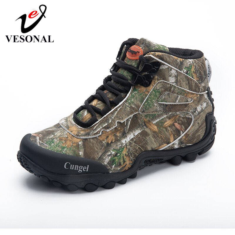 Vesonal vinter ankel sne mænd jagtstøvler snestøvler varme vandtætte mænd afslappet støvle camouflage sneakers udendørs stor størrelse