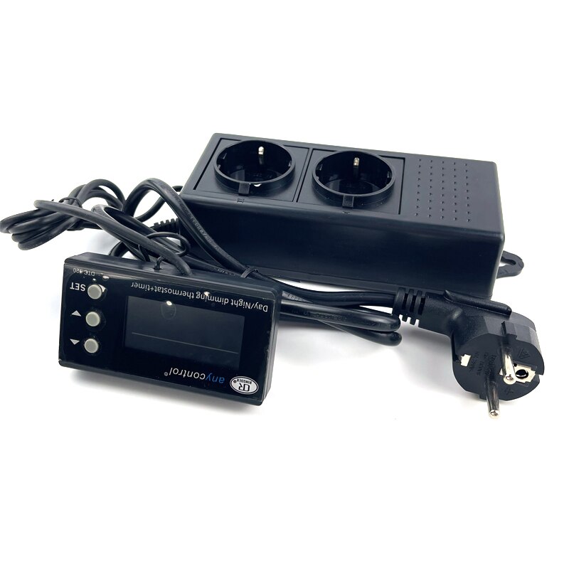 Day/Night Dimming Thermostat With Timer LCD Display EU/US/UK Plug For Aquatic And Reptile Aquarium And Terrarium