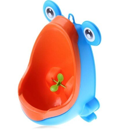Baby potträning pojkar stående potta toalett tränare groda väggmonterade urinaler toalett barn stå vertikal urinal kissa potta: B