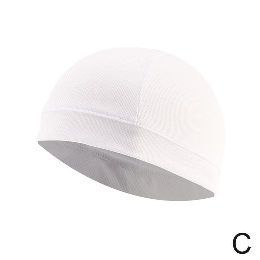 Motorhelm schedel binnenmuts coolmax hoed snel drogend ademende hoed racepet onder helm muts motorcrosshelm: C