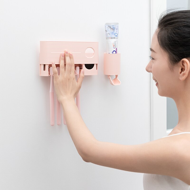 Youpin Sothing Zahnbürsten-Sterilisatorhalter - UV-Licht, Antibakteriell, Automatischer Zahnpasta-Spender