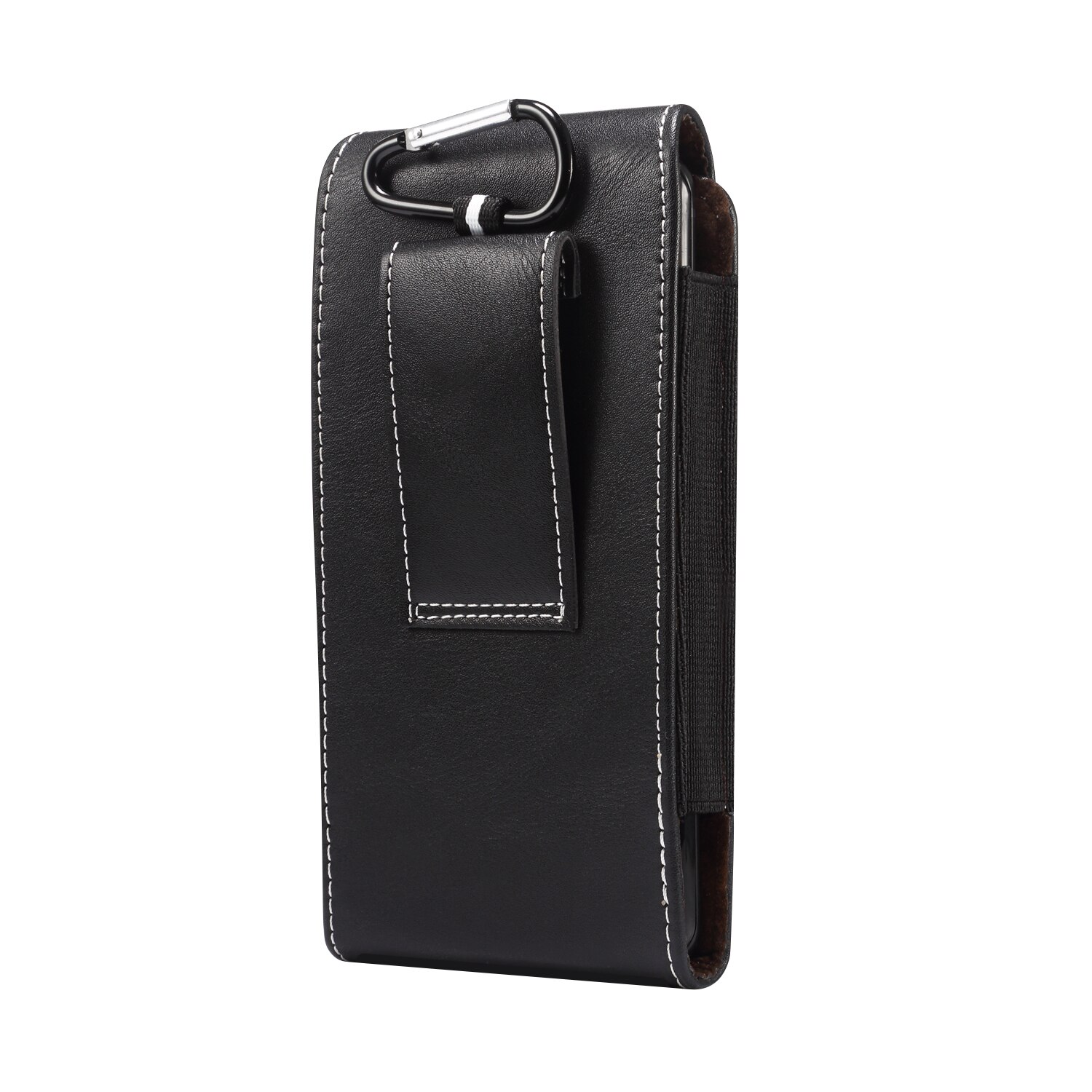 Universele Past Voor Mobiele Telefoons Onder 7.2 Inch Pouch Holster Case Lamsvel Pu Leer Met Nylon Riem Loop Clip Cover case