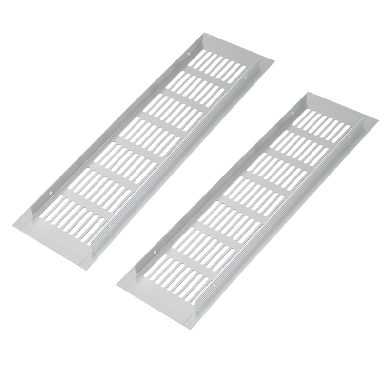 Rejilla de ventilación de aleación de aluminio amplia de 4 Uds para armario de zapatos y armarios de 300Mm