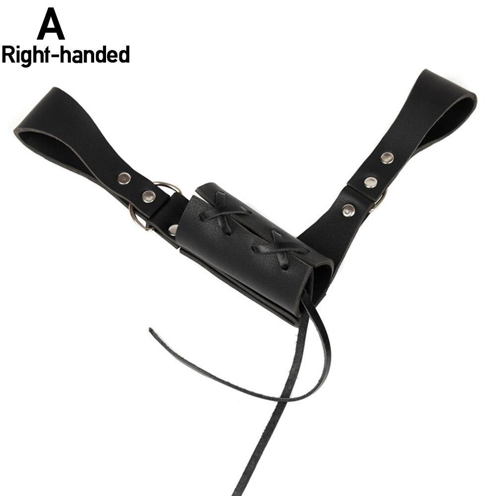 Renacimiento Medieval espada titular de la PU cinturón de cintura funda Guerrero Cosplay adulto pirata Larp Caballero de cuero de los hombres, correa de hebilla Vi J4V5: black Right hand