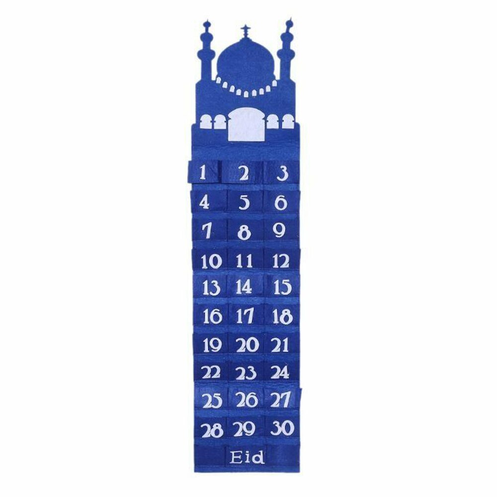 Vilt Unieke Eid Countdown Kalender Creëren Kinderen Ramadan Countdown Kalender Ramadan Ramadan Kalender Home Decor Viering