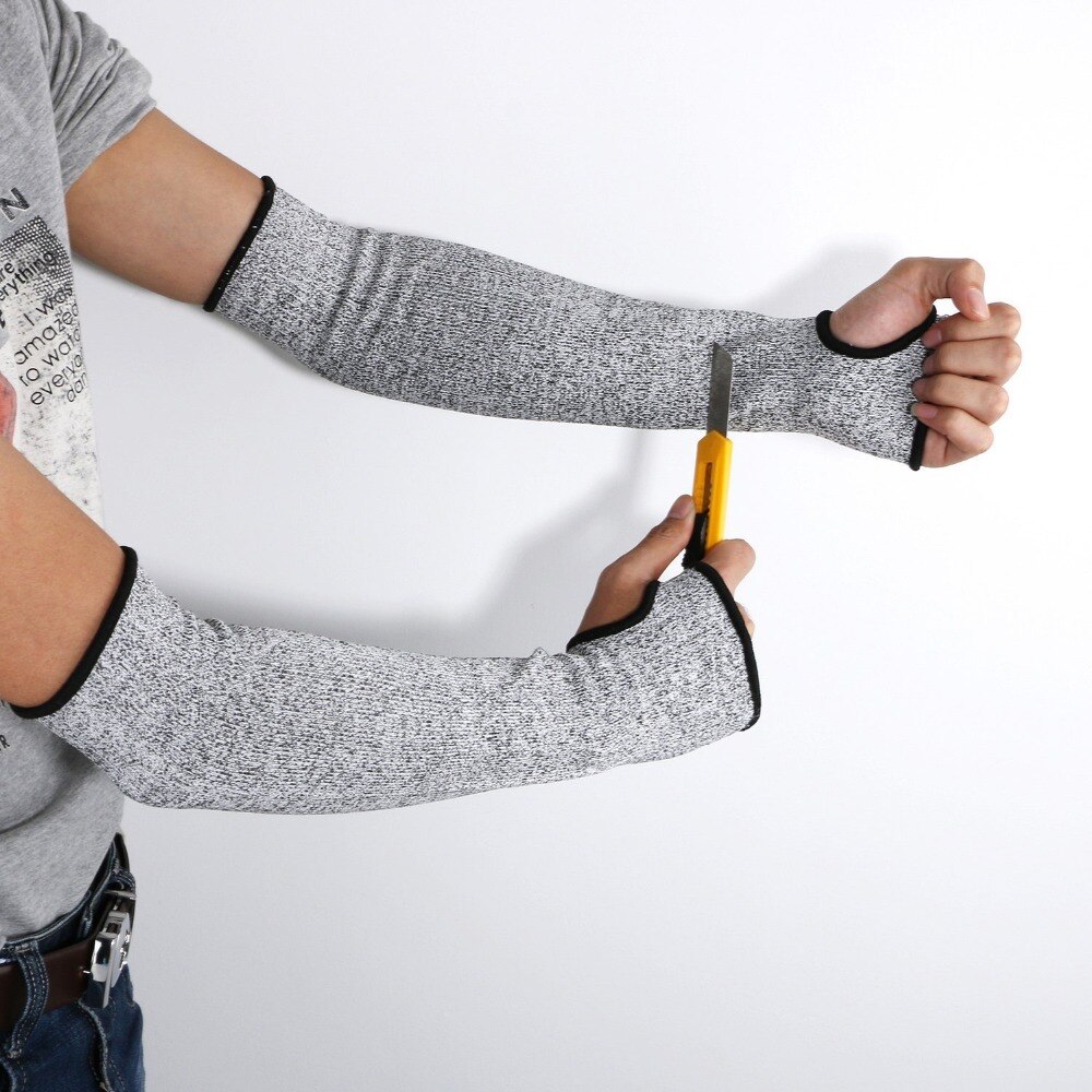 1pc 36cm skråstænger varmebestandige beskyttende armærmer 5- niveau beskyttelse armbånd handsker arbejdsplads sikkerhedsbeskyttelse 2019