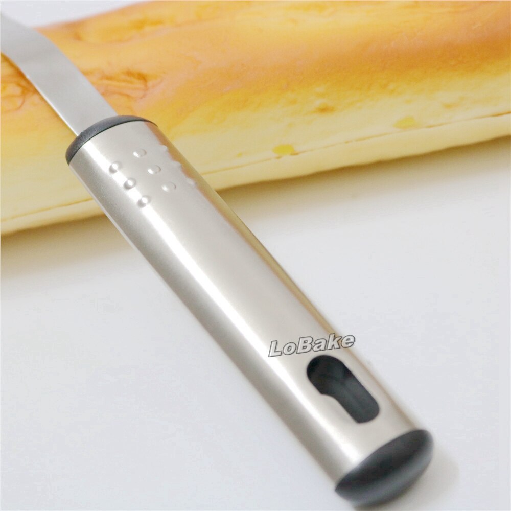 Rizador de mantequilla de acero inoxidable de , cuchillo curvo, raspador de pastel para mousse de chocolate, herramientas de cocina