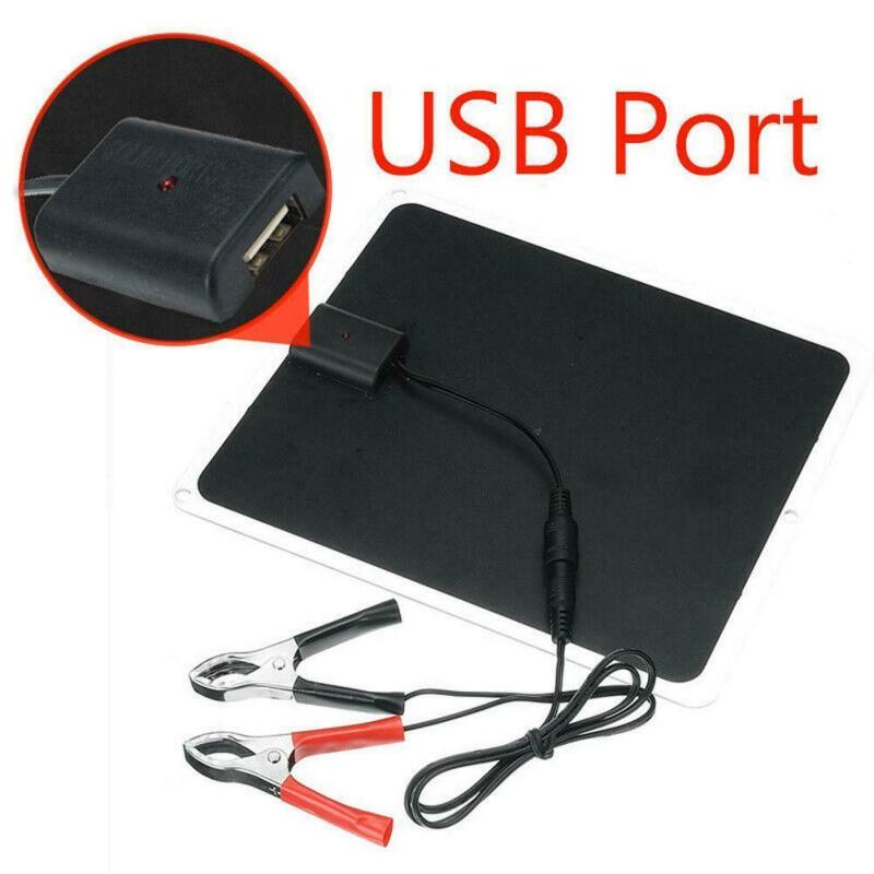 20W Solar Panel USB Mobile Phone Outdoor Emergency Charger for Boat Car Home Camping Hiking Solar Power Supplies