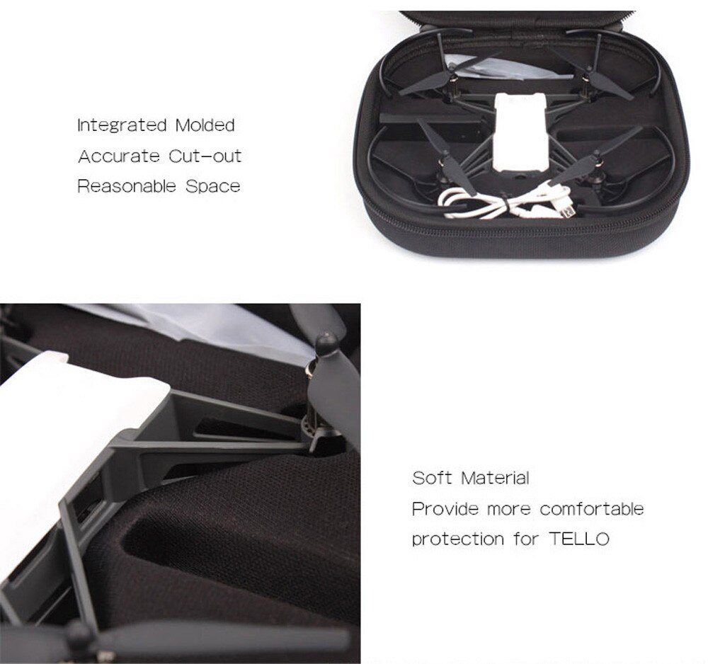 Sac De Transport Pour Drone DJI Neo - Nylon & EVA, Gris, Portable - Neuf