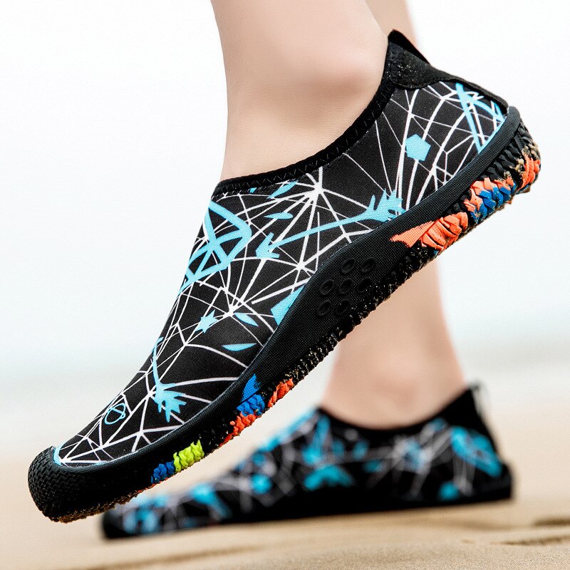 Buty do nurkowania buty do nurkowania prędkość interferencja woda buty trekkingowe obuwie plażowe męskie i damskie buty do pływania: Niebieski / 43