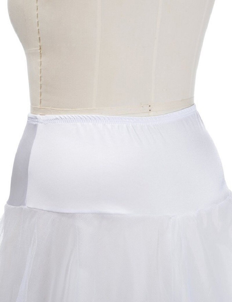 Vintage vit svart tyllklänning 1 båge bröllop underkjol kvinna vestidos para boda jupon fille accessoire mariage