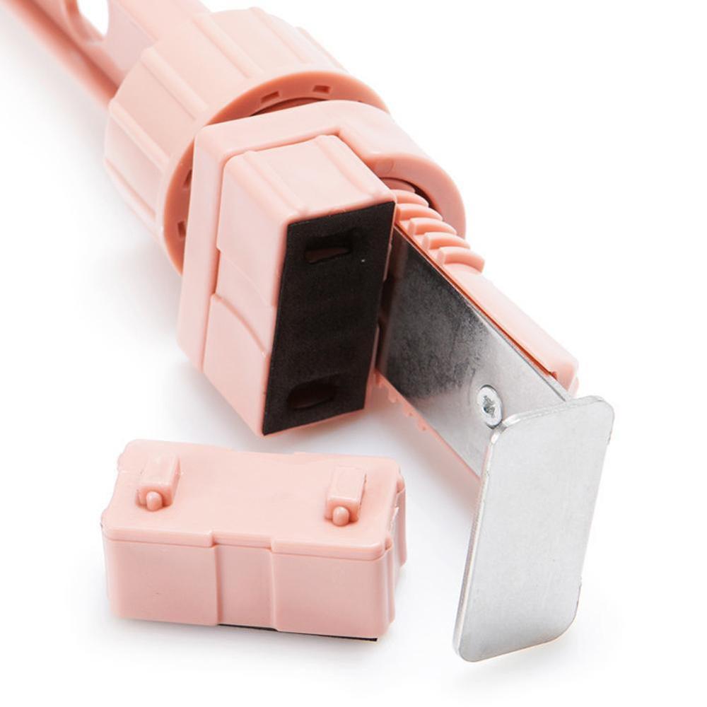 Indoor Window Door 5-Holes Snap-on Clothes Hanger Multi-functional Window Frame Hanging Rack Holes Rack Drying Y4O0