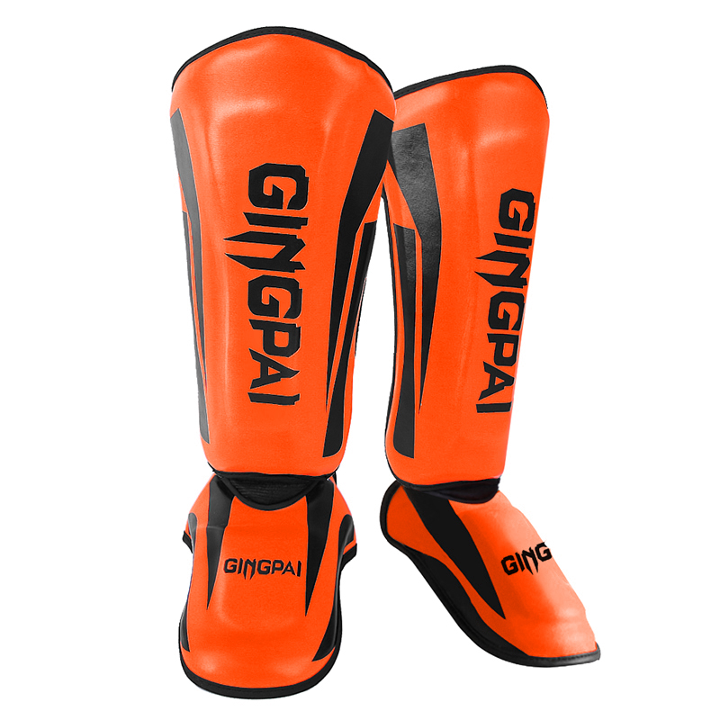 Espinilleras de boxeo MMA para niños y jóvenes, equipo de soporte para tobillo, empeine, Kickboxing, protectores de Karate, mallas Sanda Muay Thai DEO: L / Morado