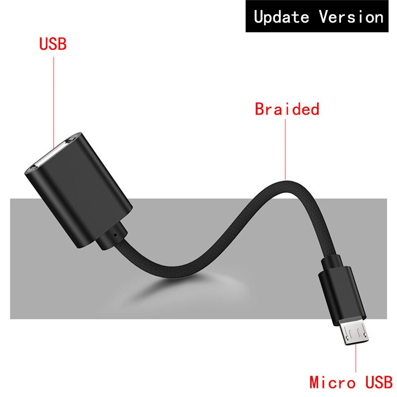 Otg adapter micro usb kabler otg usb kabel micro usb til usb til samsung lg sony xiaomi android telefon til flashdrev: 07