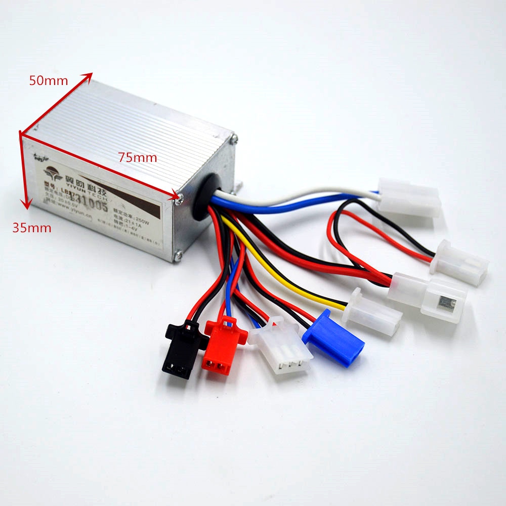 24V 250W 350W 500W Geborsteld controller Controller voor E-bike Scooter electrice fiets controller electrice scooter