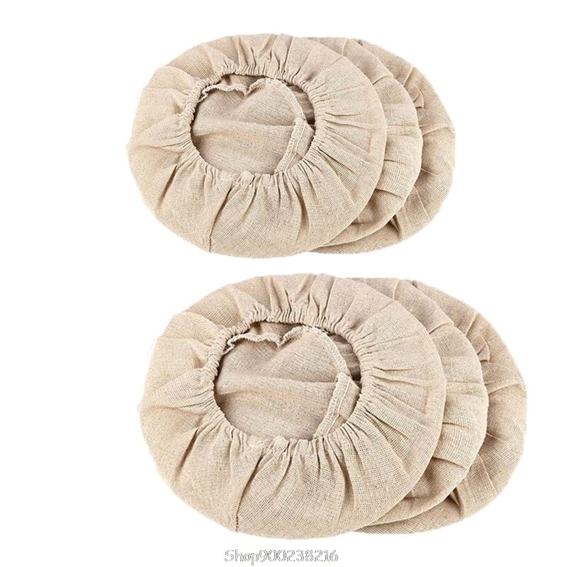 6pcs Cotton Linen Proofing Bread Basket Dough Fermentation Bag for Baking Cake Pans Homemade O19 20