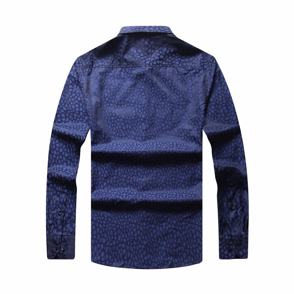 Pluss størrelse 10xl 8xl 6xl 5x vårskjorte for herre sosial kjole trykk tilfeldig løs passform lange armskjorter herreklær camisa masculina