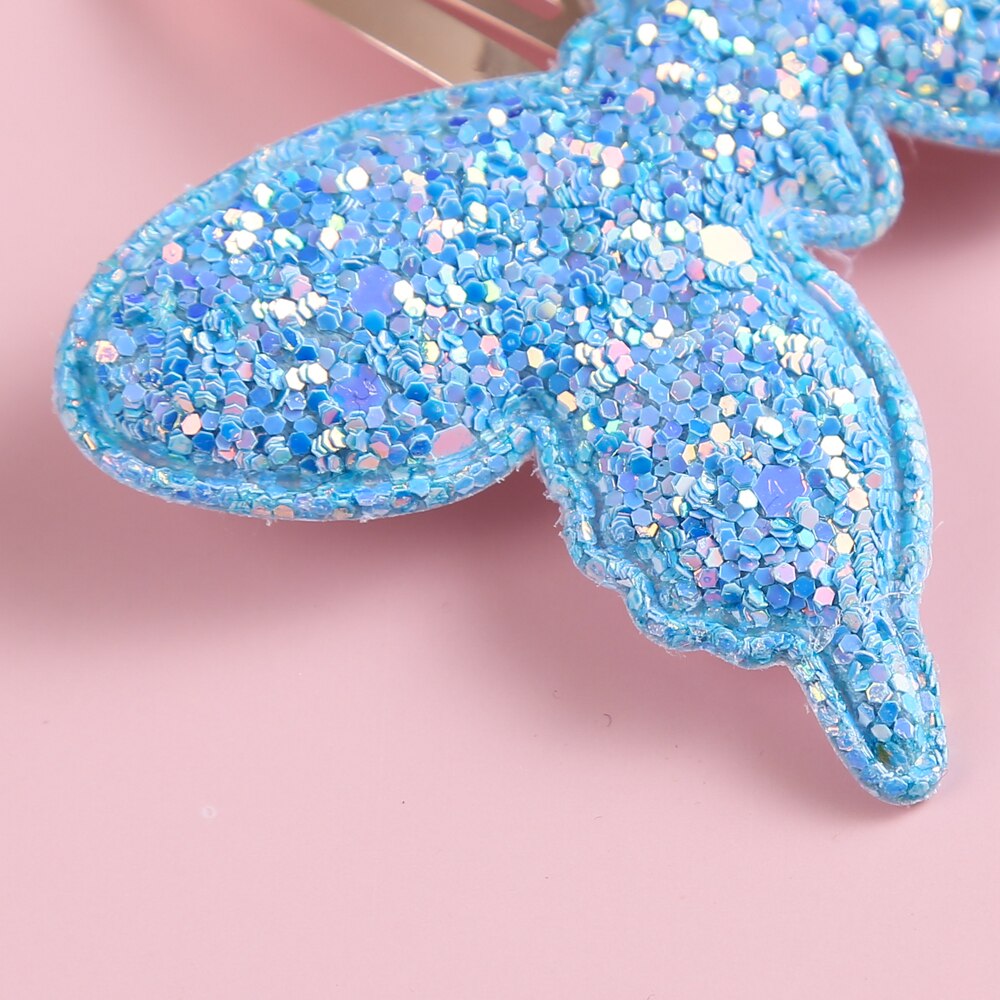 1 Stuk Pailletten Cartoon Vlinder Haar Clips Voor Meisjes Boutique Haarspelden Meisje Haarspeldjes Kids Haarspelden Baby Haar Accessoires