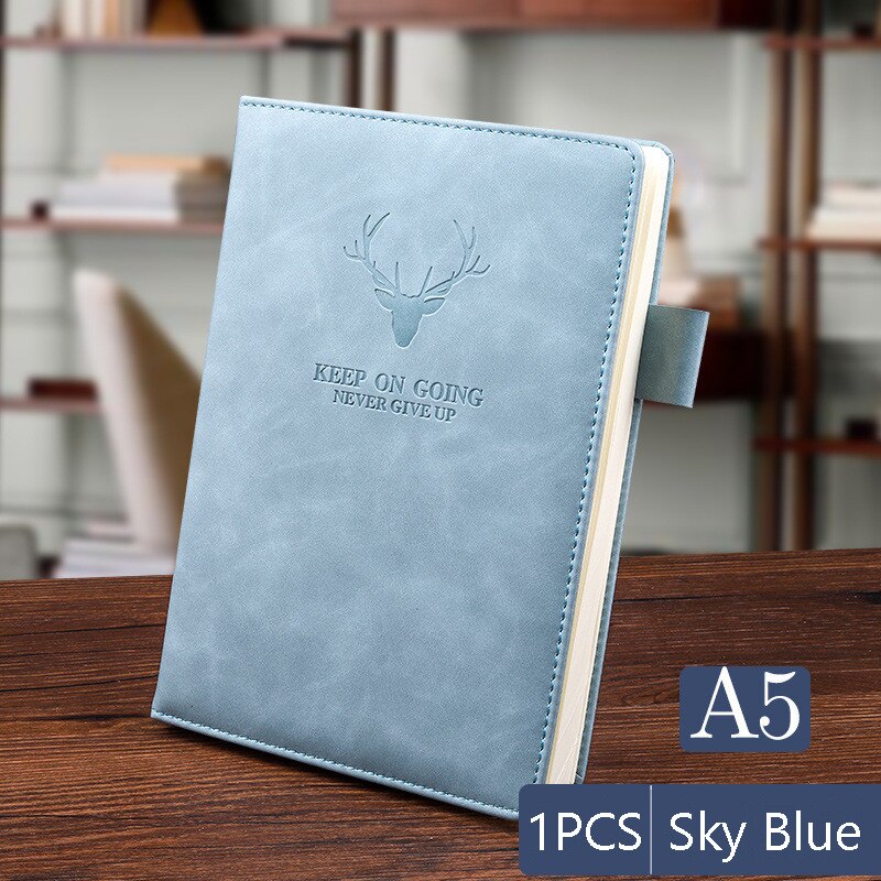 360 Pages Super Thick Wax Sense Leather A5 Journal Notebook Daily Business Office Work Company Notepad Book Logo School Supplies