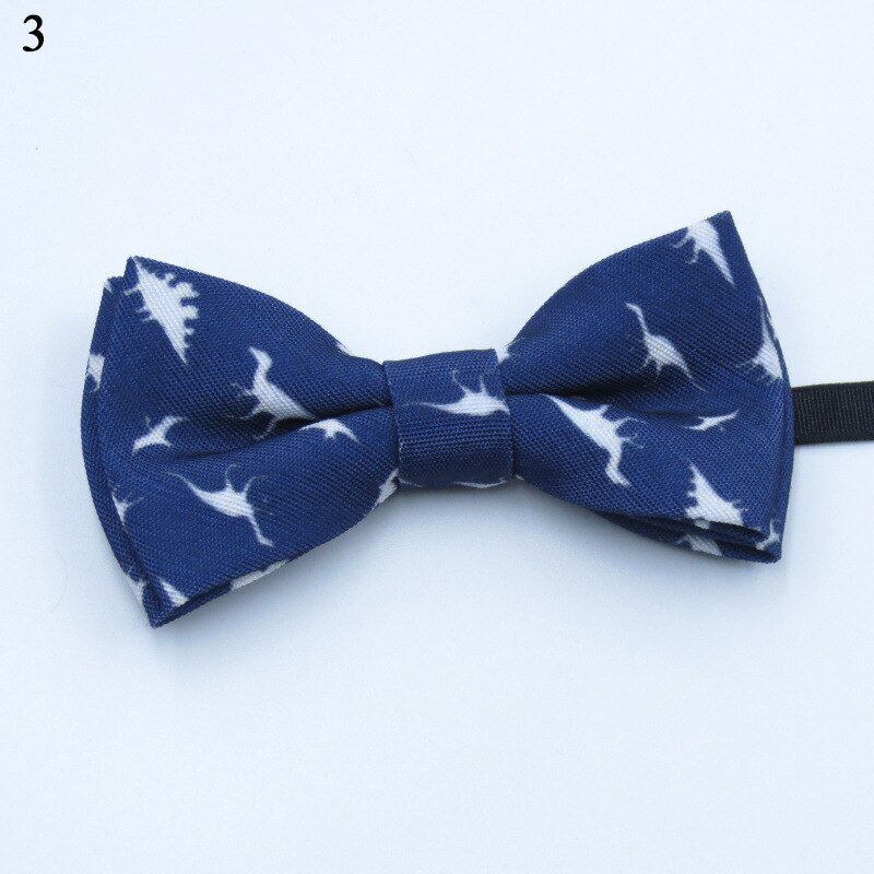 Børn dreng klassisk butterfly snøre sommerfugl dinosaur bowtie lille dinosaur print bryllupsfest kid slips: 3