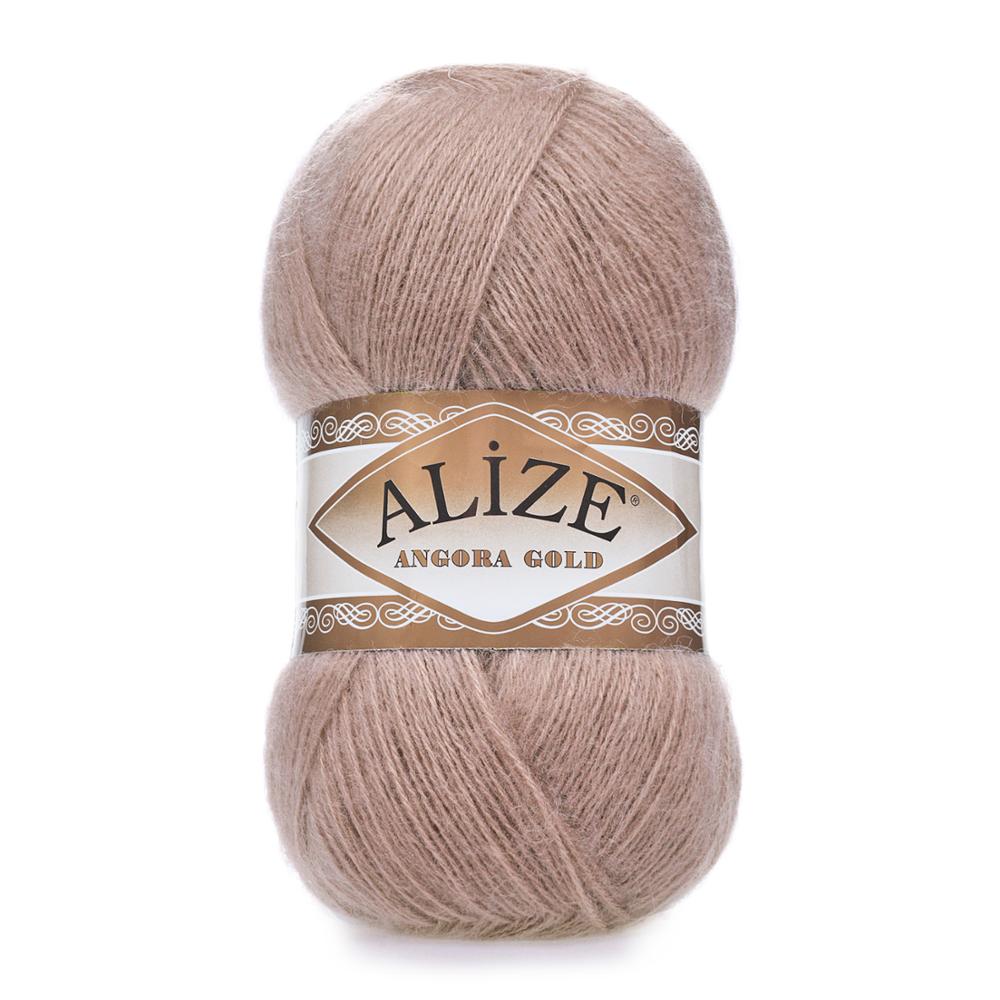 Uld håndstrikket garn  (4 kugler ) 39 farvemuligheder 550 meter (100gr)  strik garnkugle - alize angora guld - vinter - varmt - tørklæde - sjal - baret - tæppe - cardigan - kjole - varm - vinter - lavet i kalkun - gør det selv: 542