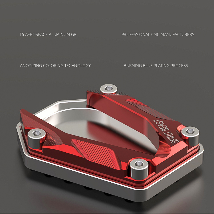 GEEST BEEST Leng Beest Motorfiets Longxin Beloven 300RR Side Ondersteuning Base Gemodificeerde Antislip Side Pad Verbreed Motor Beugel accessoires