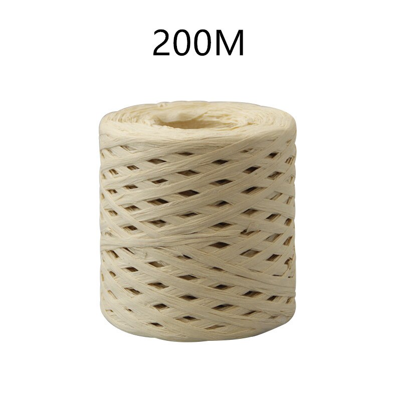 80m/200m/ rullan värinen paperiköysi raffia nauha koristenauhat karkkipakkaus scrapbooking askartelunauha hääjuhlasisustus: B -9