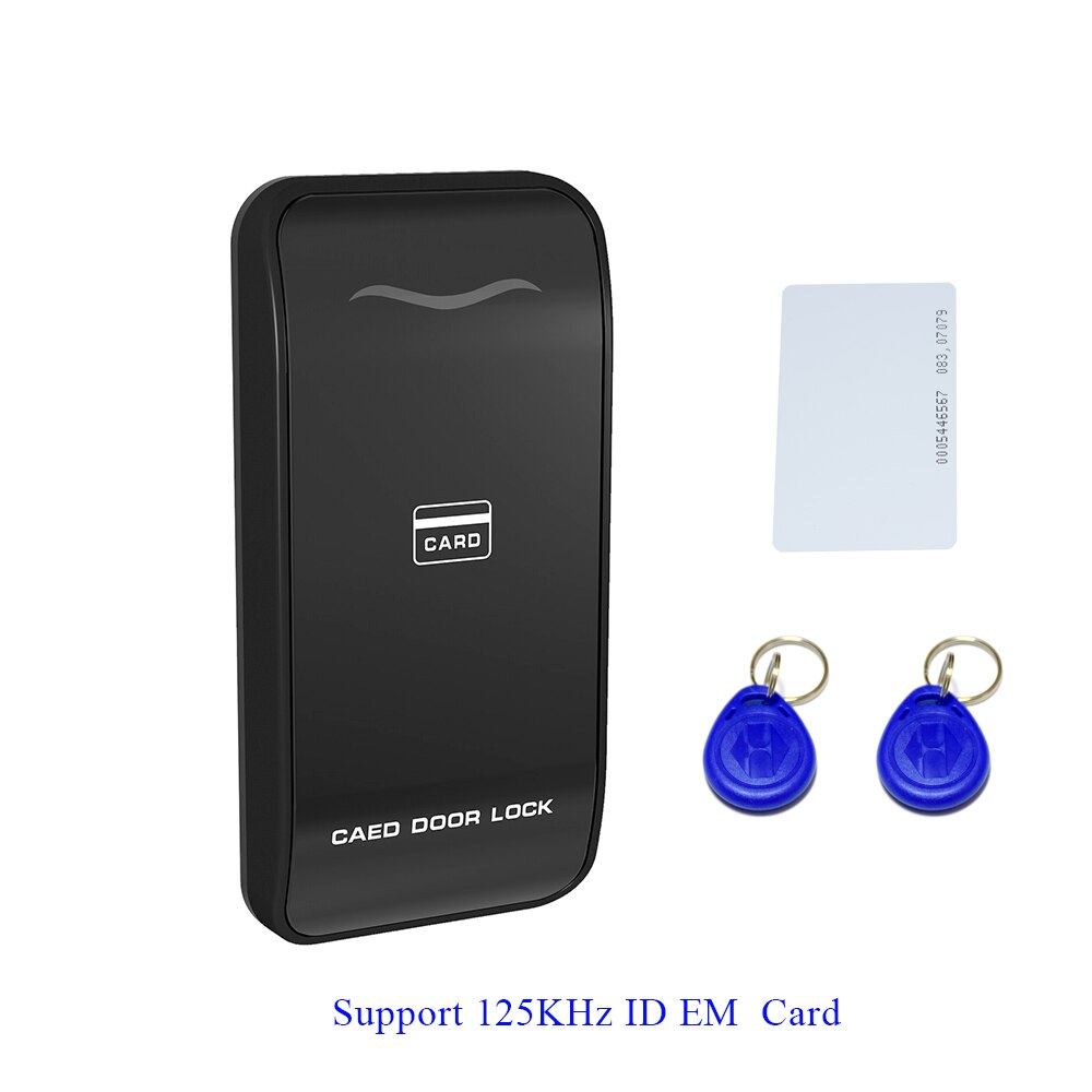 200 card capacity Password Code cabinet lock ID RFID EM IC card Cabinet lock for Cabinet door: Black  ID