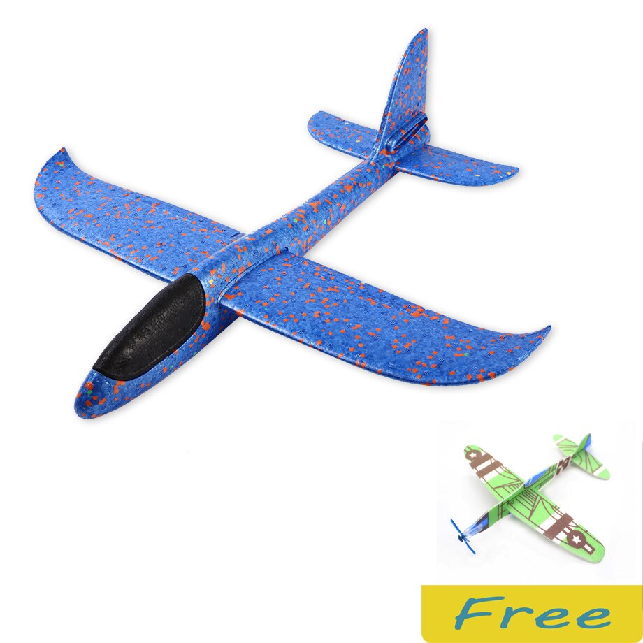 DIY Lanzamiento de mano aviones de ala voladora espuma modelo avión bolsa de rellenos de ala voladora juguetes de avión para niños