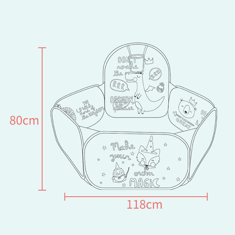 Kids Oceaan Ballenbad Speelgoed Baby Spelen Tent Met Basketbal Pit Pool Handige Draagtas Outdoor Speelgoed Spel Kinderen Oceaan Bal tent