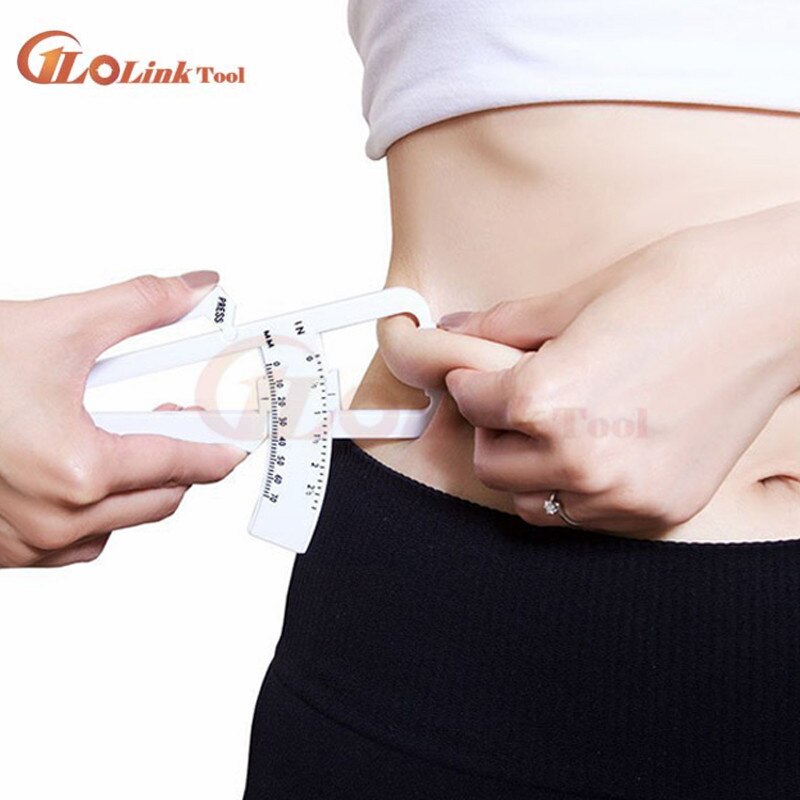 Medidor de grasa corporal, medidor de escalas, monitores de Fitness, analizador Digital de pliegues cutáneos, instrumentos de medición de adelgazamiento, medida electrónica de grasa: Plastic Caliper 1pc
