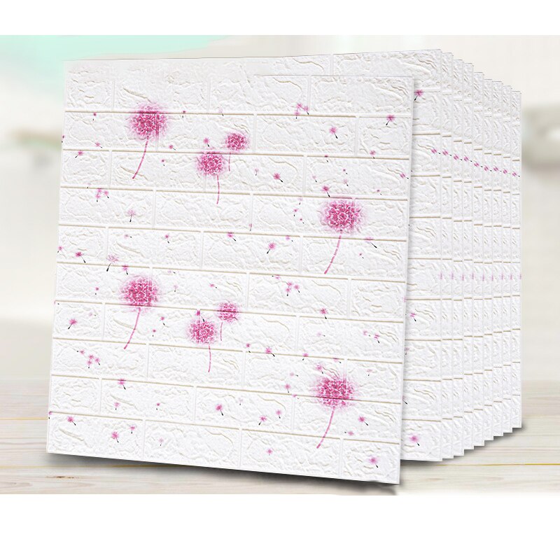 3D Wall Sticker Waterproof Self-adhesive Imitated Brick Wallpaper PE Foam Background For Living Room Kitchen TV Backdrop Decor: 6