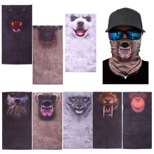 Pretty Cool Multifunctionele Animal Gedrukt 3D Hoofddeksels Outdoor Sport Zon Masker Sjaal Voor Winter Fietsen