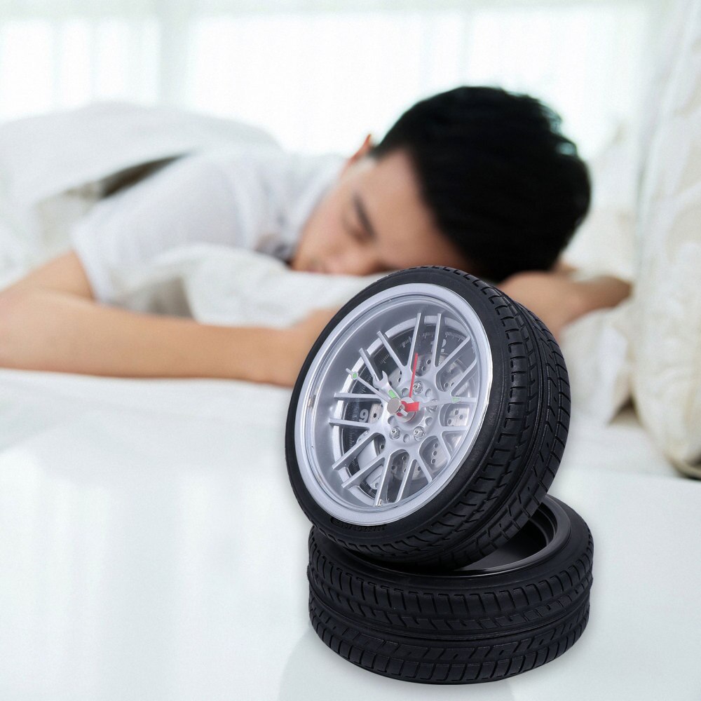 Tire Alarm Clock Decorative Clock Bedside Clock Tyre Clock