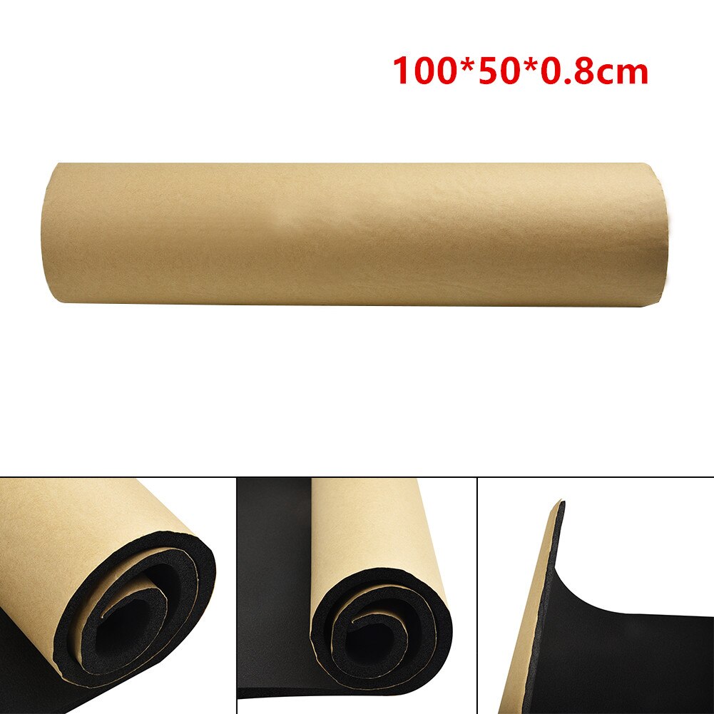 Car Firewall Heat Sound Deadener Insulation Mat Noise Sound Insulation Cotton Acoustic Dampening Foam Proofing Pad 50*200CM: 100X50X0.8cm