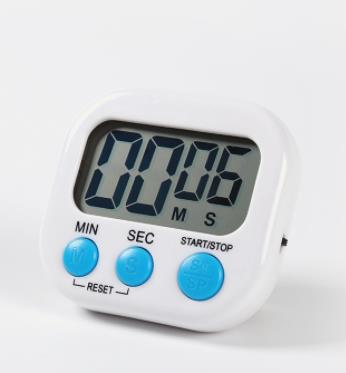 Cooking kitchen timer electronic reminder student time management limit positive countdown timer elderly alarm clock: white
