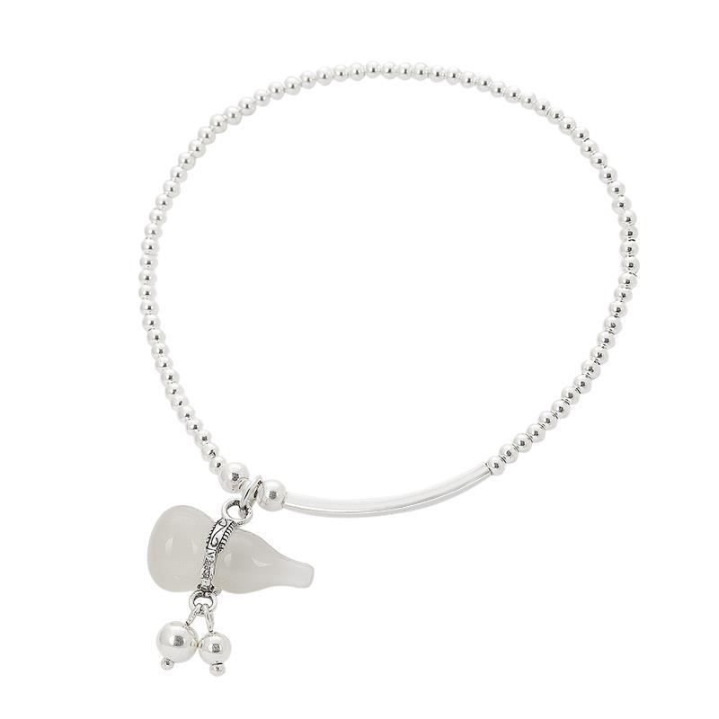 Nischen-fußkettchen, damen, jade, kleiner kürbis, schlicht, sexy, fußkettchen, seil, kette, schmuckaccessoires