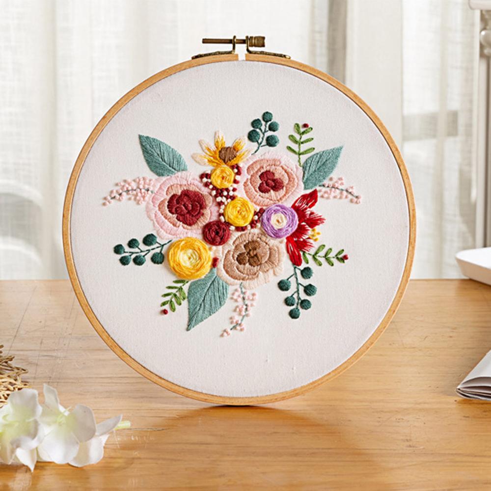 Zabij czas koło zestaw do haftowania, robótki haft, krzyż zestaw do szycia, haft dla początkujących, sztuka DIY krawiectwo CD: h