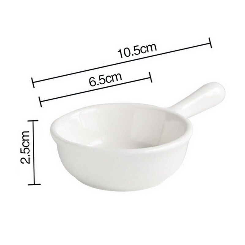 Miniplatos de cerámica de estilo japonés, vajilla de Color sólido, plato pequeño, tazón, taza de leche, vajilla de porcelana: G386469