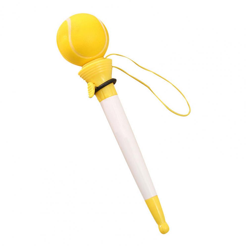 Bolígrafo neutro Popup, novedad, juego de bolígrafos de rebote de descompresión con temática deportiva para estudiantes, baloncesto, fútbol, tenis: Rojo