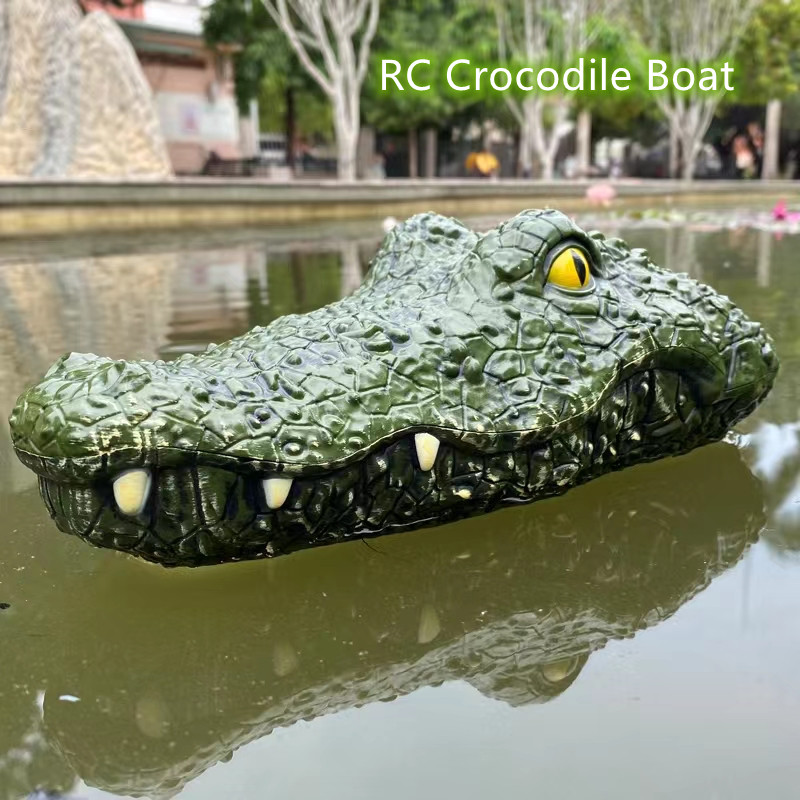 CONUSEA – tête de Crocodile en bateau RC, jouet électrique avec télécommande, 2.4G, idéal pour l'été